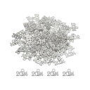 uxcell 2024年号チャーム 卒業年チャーム タッセル DIYジュエリー作り ネックレスブレスレット キーチェーン用 100個 シルバー