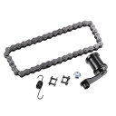 uxcell スプリング付きミニ自転車チェーンテンショナーローラー 420チェーン 42Lリンク Bajaに対応 Motorsportsに対応 ミニバイク MB...