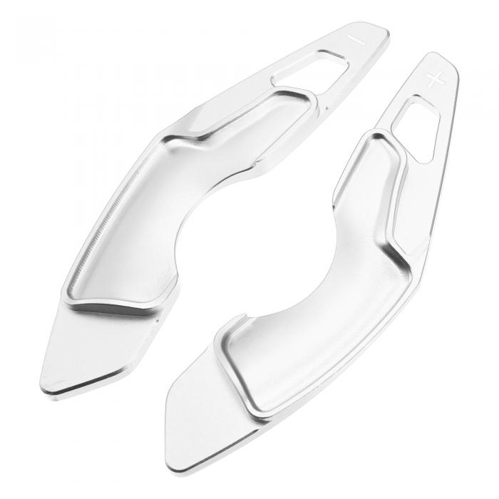 uxcell ステアリングホイールシフトパドルシフター アルミニウム合金 延長カバー シルバートーン Lexus..