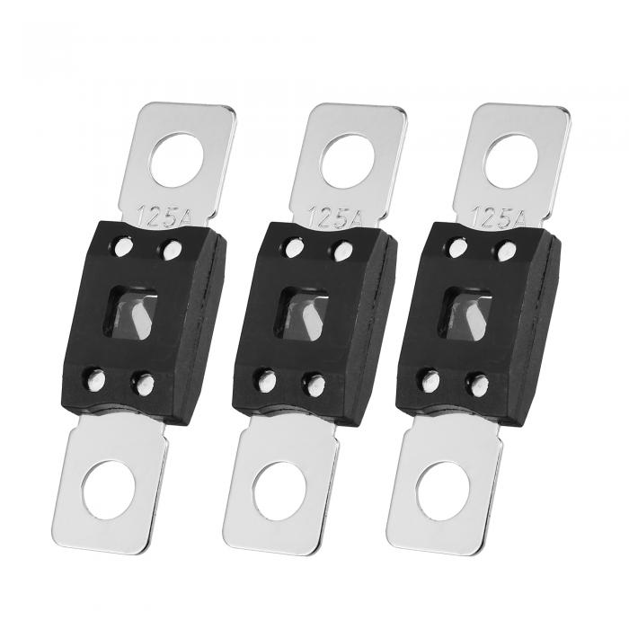 uxcell 高電流ヒューズ オーディオ CDヒューズホルダー 自動車 トラック オートバイ ボート用 125A 12V 3個