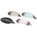 VOCOSTE 連動ポニーテールバナナクリップ ヘアアクセサリー パープル ブルー ブラック ブラウン 4個
