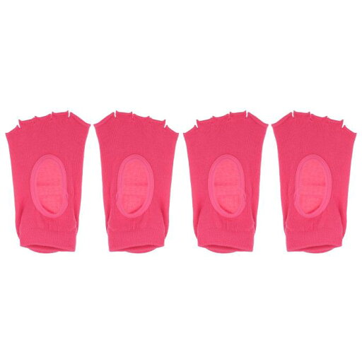 VOCOSTE ヨガソックス ファイブトゥソックス ピラティスバレーバレエソックス ノンスリップ グリップ付き 女性用 2ペア ローズレッド VOCOSTE ヨガソックス ファイブトゥソックス ピラティスバレーバレエソックス ノンスリップ グリップ付き 女性用 2ペア ローズレッド
