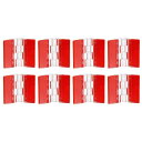 uxcell 8個セットのアクリルヒンジ 30x35mmの自己粘着クリアヒンジ 透明な連続ピアノ折りたたみヒンジ キャビネット引き出しDIYディスプレイスタンド...