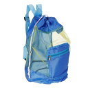 PATIKIL メッシュビーチバッグ 洗え 大きなメッシュバックパック シェルシェルバスルームオーガナイザー ドローストリング収納バッグ ブルー