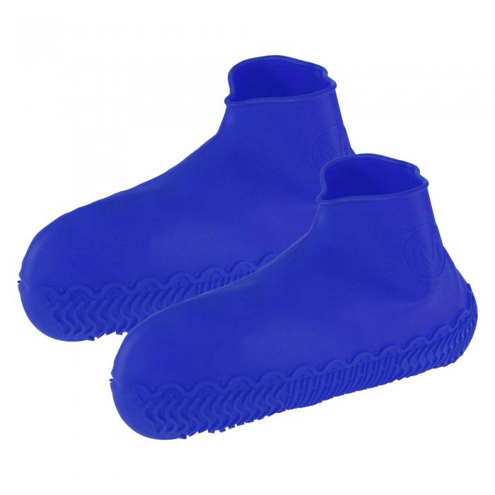 商品詳細 特徴 【属性1】防水靴保護器：泥、雨、雪から靴を保護し、靴の乾燥と清潔を維持します。日常使いに適しています。【属性2】材料：弾性シリコーン材料から作られ、友好的で繰り返し使用できます。【属性3】設計：スリップアンチスリップデザインでは、強化された非スリップラバーボトムにより、安全なグラウンドグリップが保証されます。【属性4】使い勝手：これらのブーツカバーは折りたたみ可能で、少しスペースを占有しており、使用後は簡単に袋に入れることができます。柔らかい靴の表面はあなたに着ても歩いてもとても快適です。【属性5】パッケージの内容：1ペア x 防水レインブーツ。【商品説明】特徴：滑り止め設計：シリカゲルとゴムで作られ、耐久防水、滑り止めゴムの底部を補強して安全な地面グリップを確保した。靴を乾かし、泥だらけの雨と雪で清潔に保ちます。あなたの高価で愛されている靴のサービス寿命を増やしてください。適用範囲：靴の乾燥を維持したいシーン（例えば、みぞれの天気、旅行、自転車、釣り、ビーチ、悪天候の野外音楽祭、洗車、ペットバス、公園、農場、早朝の外出、ホームクリーニングなど）注意：靴のカバーを鋭い物体や火災から離してください。仕様：製品名：防水レインブーツ素材：シリコーン数量：1ペアカラー：ダークブルーサイズ：M、靴サイズ35-41、靴長さ24.5cmパッケージの内容： 1ペア x 防水レインブーツ 注意書き 【注意事項】 ・当店でご購入された商品は、原則として、「個人輸入」としての取り扱いになり、すべて中国の広東省からお客様のもとへ直送されます。 ・ご注文後、1〜3営業日以内に配送手続きをいたします。配送作業完了後、遅くとも1ヶ月程度でのお届けとなります。 ・個人輸入される商品は、すべてご注文者自身の「個人使用・個人消費」が前提となりますので、ご注文された商品を第三者へ譲渡・転売することは法律で禁止されております。 ・関税・消費税が課税される場合があります。 詳細はこちらご確認下さい。 ＊色がある場合、モニターの発色の具合によって実際のものと色が異なる場合がある。