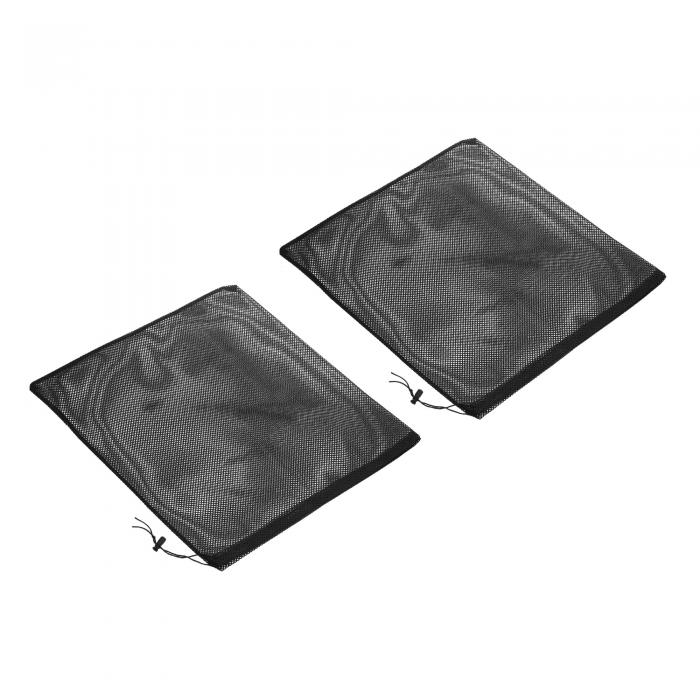 PATIKIL 455 x 470 mm ポンプバリアバッグ 2個 池ポンプメディアフィルターバッグ 引き紐付き ほとんど..