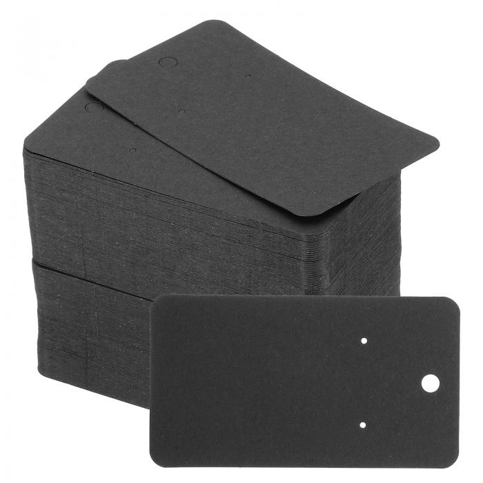 PATIKIL 50 x 90 mm ブランクペーパー名刺 200個 スモールインデックスカード フラッシュカード メッセージノートカード ミニタグ 穴付き D...