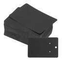 PATIKIL 60 x 90 mm ブランクペーパー名刺 100個 スモールインデックスカード フラッシュカード メッセージノートカード ミニタグ 穴付き ス...