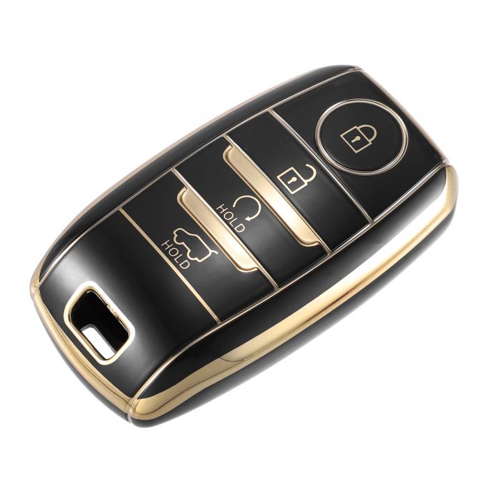 ACROPIX 車のリモートキーフォブケースカバー TPU 4ボタン フルプロテクター Kiaに対応 Niroに対応 Kia..