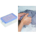 VOCOSTE ソープディッシュ 石鹸をドライに保つ 排水口付き 多機能ソープディッシュ 石鹸洗浄収納 泡立てボックス ブルー 3