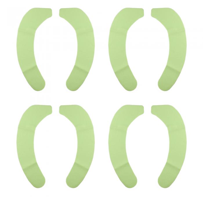 VOCOSTE 便座カバー パッド バスルーム 暖かい 便座クッション 洗える 再利用可能 グリーン Lサイズ 4..