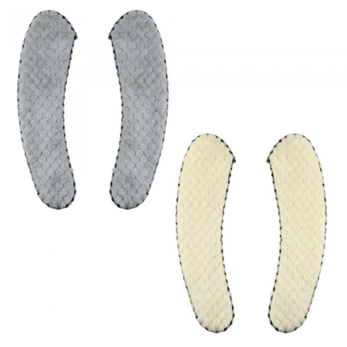 VOCOSTE 便座カバーパッド バスルーム 暖かい 便座クッション 洗える 再利用可能 グレーベージュ 2ペア