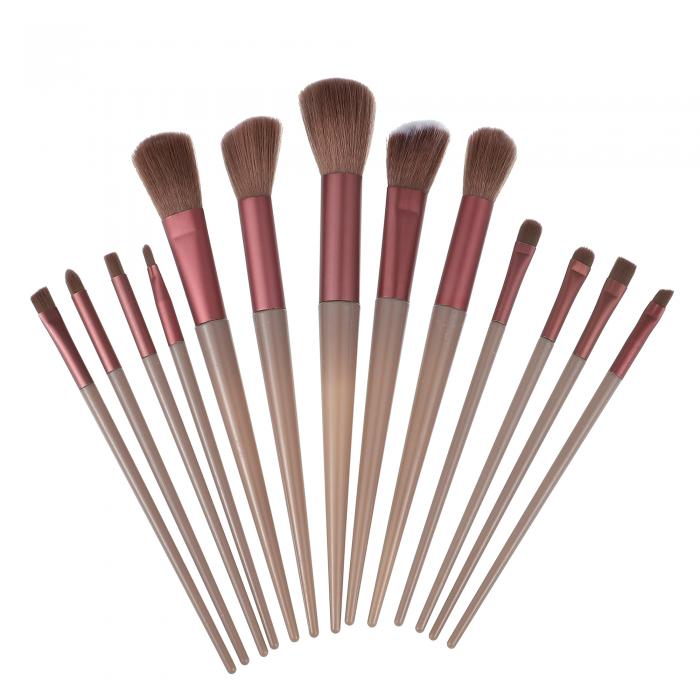 VOCOSTE トラベルメイクブラシセット アイシャドウブラシ ファンデーション コントゥール コンシーラー ブラッシャー用ブラシ パープル 1セット