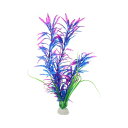 VOCOSTE 水族館プラスチック植物 人工水生植物 水槽 植物の装飾用 パープル 26 cm 1個