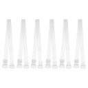 VOCOSTE インビジブルクリアブラストラップ プラスチックフック ショルダーストラップ ノンスリップ 調節可能 ABS 透明 18mm 3ペア