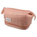 VOCOSTE メイクアップバッグ 化粧用品旅行バッグ 防水 オーガナイザーケース トイレタリーバッグ 女性用 ナイロン ピンク