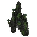 VOCOSTE アクアリウム風景山 人工 水生岩石 水槽テラリウム装飾用 グレー グリーン 26 cm高さ
