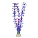 VOCOSTE 水槽水族館の装飾 プラスチック 水族館用人工水生植物 パープル 21cm 1個