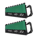 uxcell レンチオーガナイザー レンチラック レンチホルダー 8スロット ABSプラスチック ツールホルダー ハンドル付き 150mm x 120 mm 2...