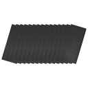 uxcell ブランクメタルカード 50 mm x 22 mm ブラシ 201ステンレス鋼板 DIYレイザー彫刻銘板用 0.4 mm厚さ ダークグレー 15個