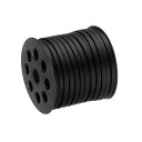 uxcell レザーコード 45 M 5 mm フラット スエードストリング 財布 ハンドバッグ 靴ひも DIY工芸品 ブレスレット作り用 ブラック 1ロール