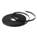 uxcell レザーコード 10 M 8 mm フラット PU スエードスレッドストリング 財布 ハンドバッグ 靴ひも DIY工芸品 ブレスレット作り用 ブラッ...