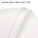 uxcell フラワーラッピングペーパー 58 cm x 58 cm 防水 花屋ブーケ用品 DIYクラフト ギフト/ギフトボックス包装用 20枚 ホワイト