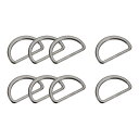 uxcell メタルDリングバックル 20 mm 1.7 mm厚さ 溶接Dリングバックル ウェビング縫製服ストラップバッグベルト DIY アクセサリー用 ダーク...