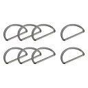 uxcell メタルDリングバックル 30 mm 2 mm厚さ 溶接Dリングバックル ウェビング縫製服ストラップバッグベルト DIY アクセサリー用 ダークグレ...