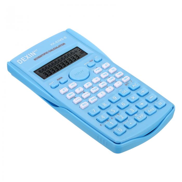 PATIKIL 関数電卓 2ライン 標準工学計算機 12桁 LCDディスプレイ 数学電卓 オフィス ビジネス 学習用 ブルー