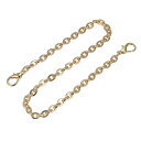 uxcell パースチェーンストラップ 400x5.5 mm フラットチェーンストラップ ハンドバッグチェーンアクセサリー 財布ストラップ ショルダークロスボデ...