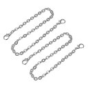 uxcell パースチェーンストラップ 400x5.5 mm フラットチェーンストラップ ハンドバッグチェーンアクセサリー 財布ストラップ ショルダークロスボデ...