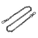 uxcell パースチェーンストラップ 400x6 mm フラットチェーンストラップ ハンドバッグチェーンアクセサリー 財布ストラップ ショルダークロスボディ交...