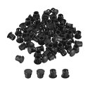 uxcell プラスチックホールプラグ 5.7 mm フラッシュタイプ パネルラウンドスナップインファスナー ノックアウトロッキングプラグ 家具インサートエンド...