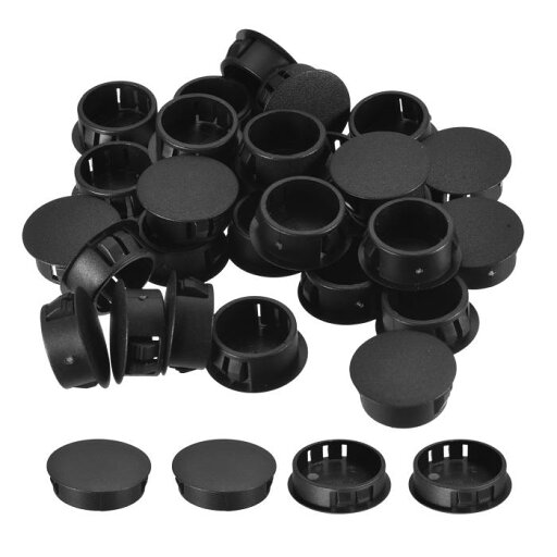 uxcell プラスチックホールプラグ 37.6 mm フラッシュタイプ パネルラウンドスナップインファスナー ノックアウトロッキングプラグ 家具インサートエンドキャップパネル用 ブラック 36個 uxcell プラスチックホールプラグ 37.6 mm フラッシュタイプ パネルラウンドスナップインファスナー ノックアウトロッキングプラグ 家具インサートエンドキャップパネル用 ブラック 36個