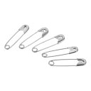 uxcell 安全ピン 19 mm ニッケルメッキ スモール 裁縫ピン ブランケット スカート 工芸品 ブローチ作り用 シルバートーン 400個