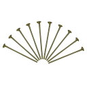 uxcell フラットヘッドピン アクセサリーヘッドピン ブラス製 イヤリング ブレスレット ネックレス用 ペンダント用 ブロンズ ワイヤ長さ35mm 20ゲー...