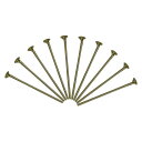 uxcell フラットヘッドピン アクセサリーヘッドピン ブラス製 イヤリング ブレスレット ネックレス用 ペンダント用 ブロンズ ワイヤ長さ40mm 20ゲー...