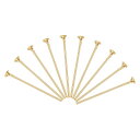 uxcell フラットヘッドピン アクセサリーヘッドピン ブラス製 イヤリング ブレスレット ネックレス用 ペンダント用 ローズゴールド ワイヤ長さ40mm 2...