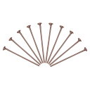 uxcell フラットヘッドピン アクセサリーヘッドピン ブラス製 イヤリング ブレスレット ネックレス用 ペンダント用 レッドコッパー ワイヤ長さ45mm 2...