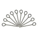 uxcell アイピンジュエリーパーツ アイピン 16 mm アイアンアイピン ジュエリー製作 DIYクラフト ネックレス ブレスレット ピアス用 21ゲージヘ...