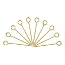uxcell アイピンジュエリーパーツ アイピン 18 mm アイアンアイピン ジュエリー製作 DIYクラフト ネックレス ブレスレット ピアス用 21ゲージヘ...