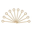 uxcell アイピンジュエリーパーツ アイピン 18 mm アイアンアイピン ジュエリー製作 DIYクラフト ネックレス ブレスレット ピアス用 21ゲージヘ...