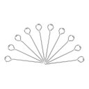 uxcell アイピンジュエリーパーツ アイピン 18 mm アイアンアイピン ジュエリー製作 DIYクラフト ネックレス ブレスレット ピアス用 21ゲージヘ...