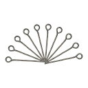 uxcell アイピンジュエリーパーツ アイピン 20 mm アイアンアイピン ジュエリー製作 DIYクラフト ネックレス ブレスレット ピアス用 21ゲージヘ...