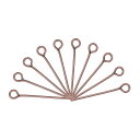 uxcell アイピン ジュエリーパーツアイピン 20 mm アイアンアイピン ジュエリー製作 DIYクラフト ネックレス ブレスレット ピアス用 21ゲージヘ...