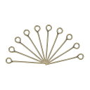 uxcell アイピン ジュエリーパーツアイピン 20 mm アイアンアイピン ジュエリー製作 DIYクラフト ネックレス ブレスレット ピアス用 21ゲージヘ...