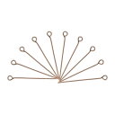 uxcell アイピン ジュエリーパーツアイピン 30 mm アイアンアイピン ジュエリー製作 DIYクラフト ネックレス ブレスレット ピアス用 21ゲージヘ...