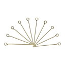 uxcell アイピン ジュエリーパーツアイピン 30 mm アイアンアイピン ジュエリー製作 DIYクラフト ネックレス ブレスレット ピアス用 21ゲージヘ...