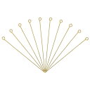uxcell アイピン ジュエリーパーツアイピン 60 mm アイアンアイピン ジュエリー製作 DIYクラフト ネックレス ブレスレット ピアス用 21ゲージヘ...